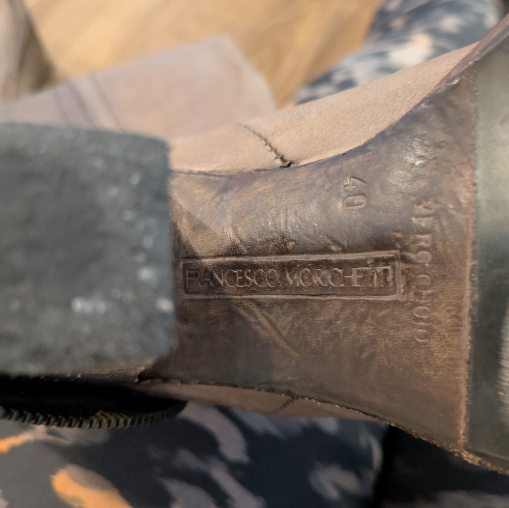 Leather Francesco Morichetti Boots 40 - Picture 6 of 6